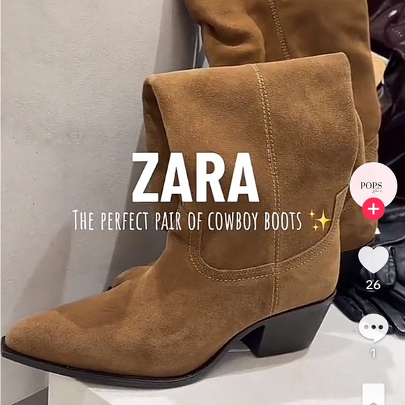 MWT ZARA COWBOY BOOTS 100% COW LEATHER SIZE 6.5 EUR 37
🚨FIRM PRICE - Picture 8 of 16